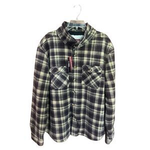 Weather Protector by Totes sherpa-lined flannel shirt jacket Sz XL NWT